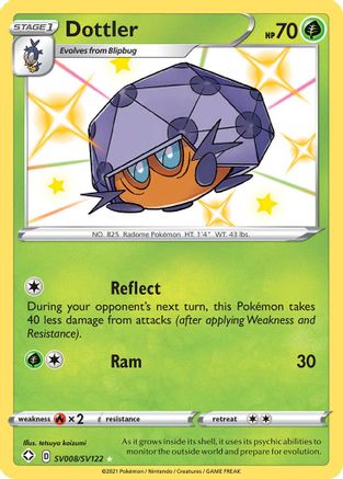Dottler SV008/SV122  - Holofoil Shining Fates Shiny Vault - Shiny Holo Rare