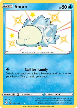 Snom SV033/SV122  - Holofoil Shining Fates Shiny Vault - Shiny Holo Rare