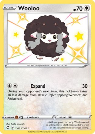 Wooloo SV103/SV122  - Holofoil Shining Fates Shiny Vault - Shiny Holo Rare