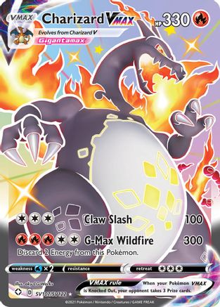 Charizard VMAX SV107/SV122  - Holofoil Shining Fates Shiny Vault - Shiny Holo Rare