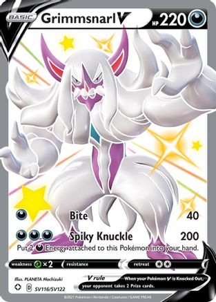 Grimmsnarl V SV116/SV122  - Holofoil Shining Fates Shiny Vault - Shiny Holo Rare