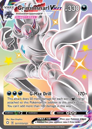 Grimmsnarl VMAX SV117/SV122  - Holofoil Shining Fates Shiny Vault - Shiny Holo Rare