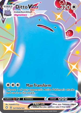Ditto VMAX SV119/SV122  - Holofoil Shining Fates Shiny Vault - Shiny Holo Rare