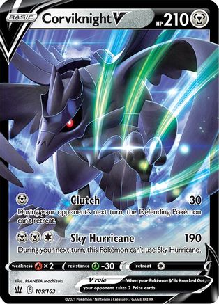Corviknight V 109/163  - Holofoil SWSH05 Battle Styles - Ultra Rare