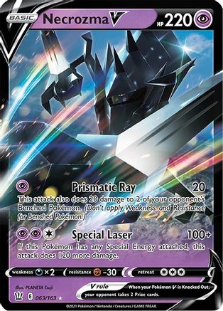 Necrozma V 063/163  - Holofoil SWSH05 Battle Styles - Ultra Rare
