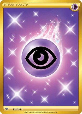 Psychic Energy (Secret) 232/198  - Holofoil SWSH06 Chilling Reign - Secret Rare