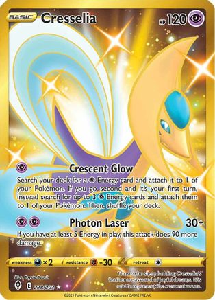 Cresselia (Secret) 228/203  - Holofoil SWSH07 Evolving Skies - Secret Rare