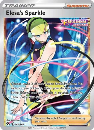 Elesa's Sparkle (Full Art) 260/264  - Holofoil SWSH08 Fusion Strike - Ultra Rare