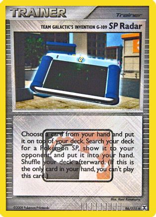 Team Galactic's Invention G 096/111  - Reverse Holofoil League & Championship Cards - Promo
