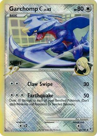 Garchomp C 060/147  - Reverse Holofoil League & Championship Cards - Promo