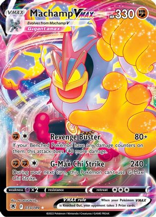 Machamp VMAX 073/189  - Holofoil SWSH10 Astral Radiance - Ultra Rare