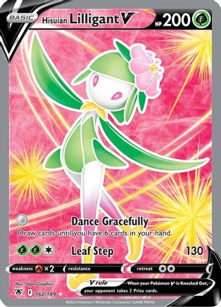 Hisuian Lilligant V (Full Art) 162/189  - Holofoil SWSH10 Astral Radiance - Ultra Rare
