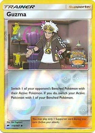 Guzma 115/147  - Reverse Holofoil League & Championship Cards - Promo