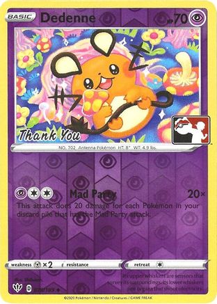 Dedenne 078/189  - Reverse Holofoil League & Championship Cards - Promo