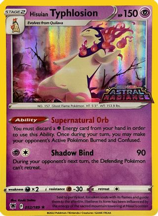 Hisuian Typhlosion 052/189  - Holofoil Miscellaneous Cards & Products - Promo