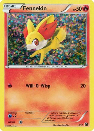Fennekin 003/12  - Holofoil McDonalds Promos 2016 - Promo
