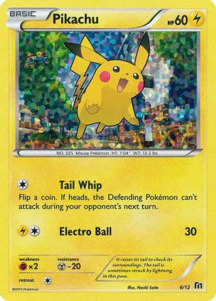 Pikachu 006/12  - Holofoil McDonalds Promos 2016 - Promo