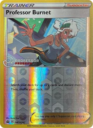 Professor Burnet SWSH167  - Reverse Holofoil Professor Program Promos - Promo
