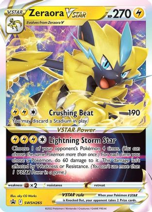 Zeraora VSTAR SWSH265  - Holofoil SWSH Sword & Shield Promo Cards - Promo