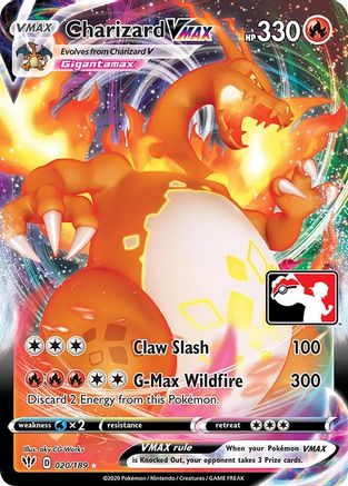 Charizard VMAX 020  - Holofoil Prize Pack Series Cards - Ultra Rare