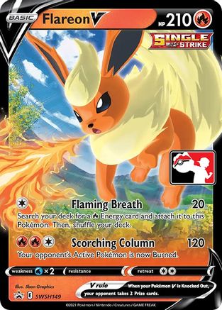 Flareon V SWSH149  - Holofoil Prize Pack Series Cards - Promo