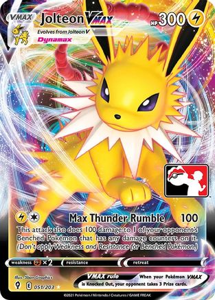 Jolteon VMAX 051  - Holofoil Prize Pack Series Cards - Ultra Rare