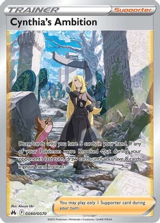 Cynthia's Ambition GG60/GG70  - Holofoil Crown Zenith Galarian Gallery - Ultra Rare