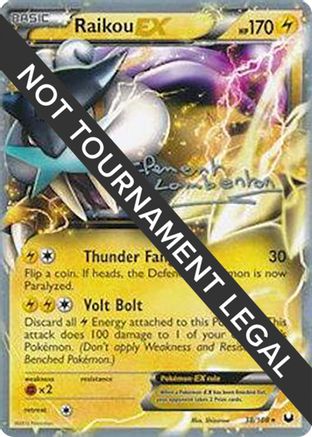 Raikou EX - 2013 (Clement Lamberton) 038  World Championship Decks - Ultra Rare