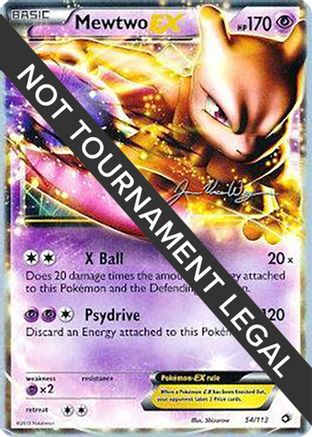 Mewtwo EX - 2015 (Jacob Van Wagner) 054  World Championship Decks - Ultra Rare