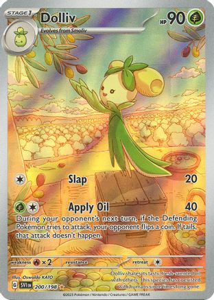 Dolliv 200/198  - Holofoil SV01 Scarlet & Violet Base Set - Illustration Rare