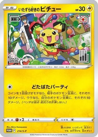 Mischievous Pichu 214/S-P  Miscellaneous Cards & Products - Promo