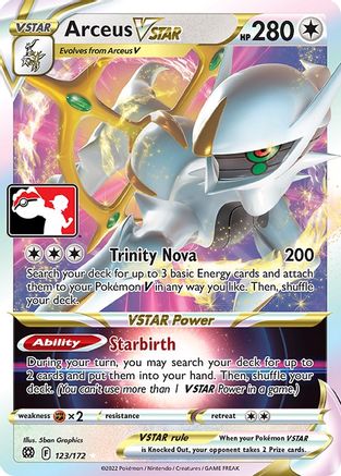 Arceus VSTAR 123  - Holofoil Prize Pack Series Cards - Ultra Rare