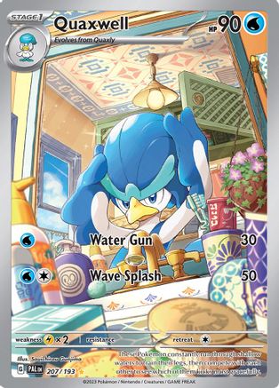 Quaxwell 207/193  - Holofoil SV02 Paldea Evolved - Illustration Rare