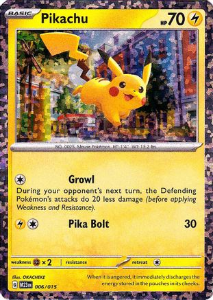 Pikachu 006/015  - Holofoil McDonalds Promos 2023 - Promo