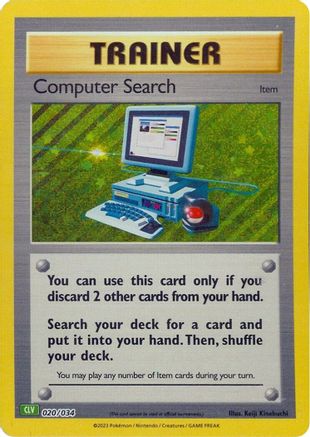 Computer Search (CLV) 020/034  - Holofoil Trading Card Game Classic - Classic Collection