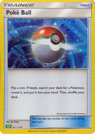 Poke Ball (CLV) 021/034  - Holofoil Trading Card Game Classic - Classic Collection
