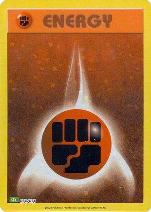 Basic Fighting Energy 034/034  - Holofoil Trading Card Game Classic - Classic Collection