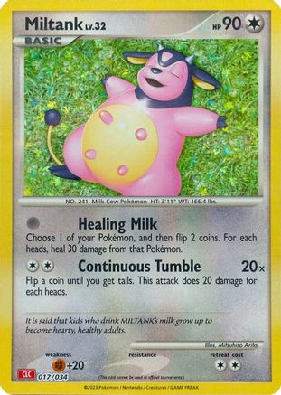 Miltank 017/034  - Holofoil Trading Card Game Classic - Classic Collection