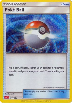 Poke Ball (CLC) 021/034  - Holofoil Trading Card Game Classic - Classic Collection