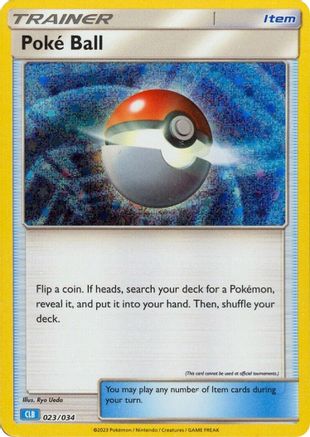 Poke Ball (CLB) 023/034  - Holofoil Trading Card Game Classic - Classic Collection