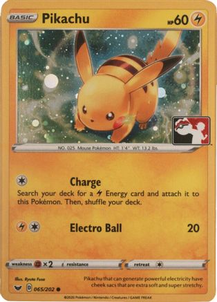 Pikachu 065/202  - Holofoil League & Championship Cards - Promo