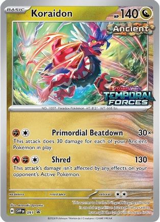 Koraidon 091  - Holofoil SV Scarlet & Violet Promo Cards - Promo