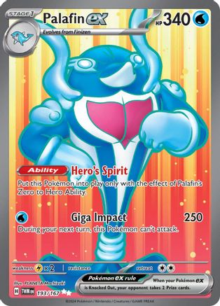 Palafin ex 193/167  - Holofoil SV06 Twilight Masquerade - Ultra Rare