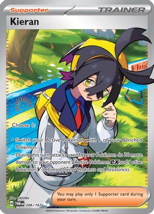Kieran 206/167  - Holofoil SV06 Twilight Masquerade - Ultra Rare