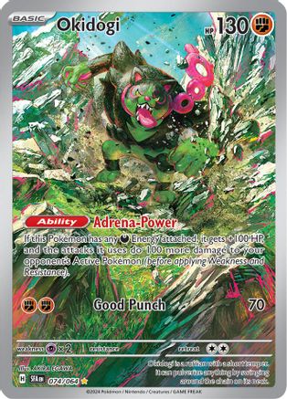 Okidogi 074/064  - Holofoil SV Shrouded Fable - Illustration Rare
