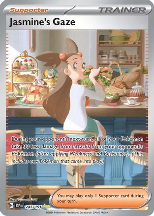 Jasmine's Gaze 245/191  - Holofoil SV08 Surging Sparks - Special Illustration Rare