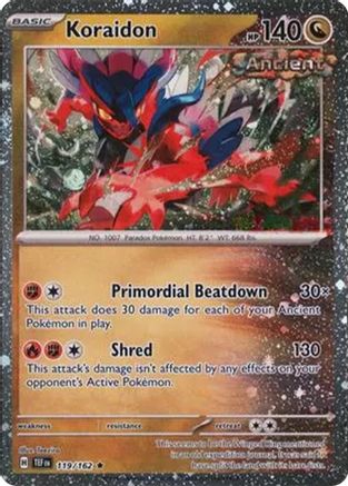 Koraidon 119/162  - Holofoil Miscellaneous Cards & Products - Rare