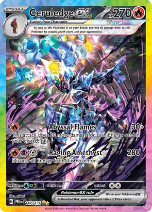 Ceruledge ex 147/131  - Holofoil SV Prismatic Evolutions - Special Illustration Rare