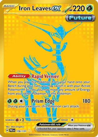 Iron Leaves ex 176/131  - Holofoil SV Prismatic Evolutions - Hyper Rare