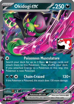 Okidogi ex 036/064  - Holofoil Prize Pack Series Cards - Double Rare